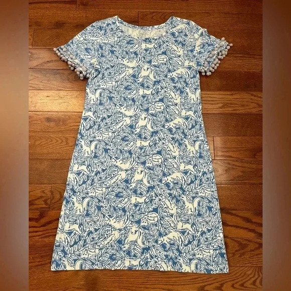 Lilly Pulitzer Dresses & Skirts - Lilly Pulitzer Lissie Pom Pom Printed Dress Sz S